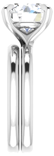 Platinum  10 mm Round Solitaire Engagement Ring Mounting (9)