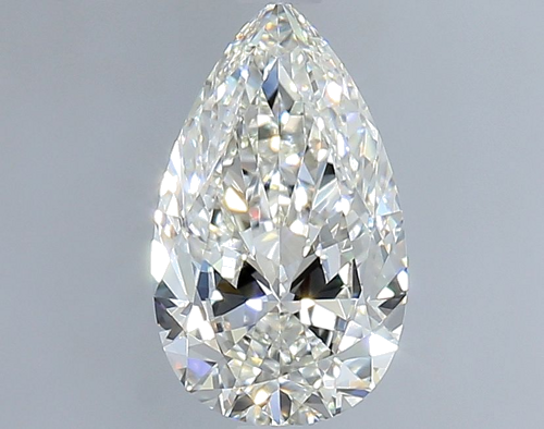 1.0 carat H-VS1 Natūralus Pear Deimantas (1)