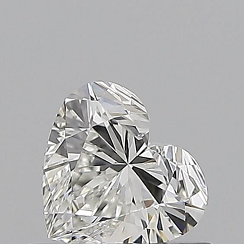 0.52 carat H-VVS1 Natūralus Heart Deimantas (1)