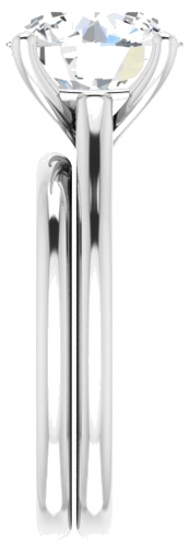 14K X1 White 10 mm Round Solitaire Engagement Ring Mounting (9)