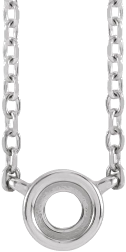 Pakabukas „Rose-Cut Bezel-Set“ 585 Baltojo Aukso Round 5mm (1)