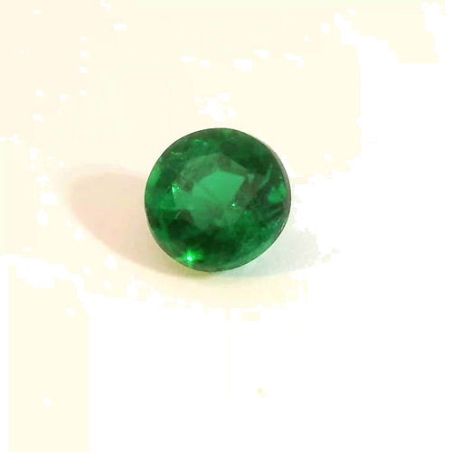0.33 carat GREEN Round Smaragdas (1)
