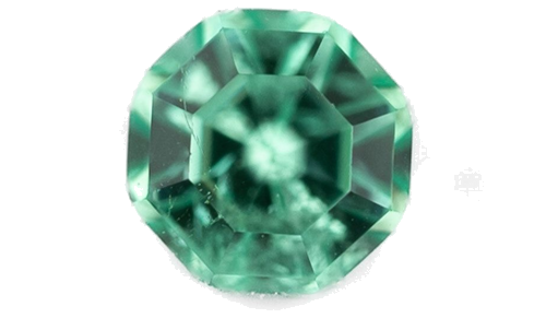 0.1 carat GREEN Octagonal Smaragdas (1)