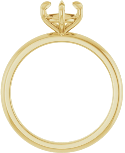 Sužadėtuvių Žiedas „Solitaire“ 585 Geltonojo Aukso Round 6.5mm (2)