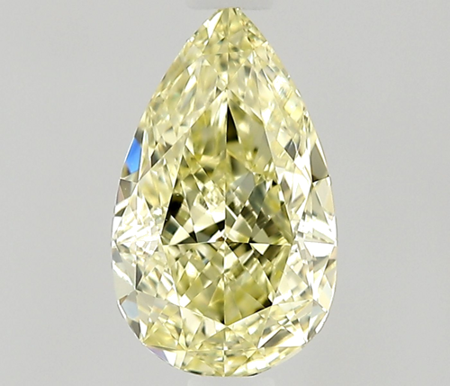 0.52 carat Fancy Yellow-VVS1 Natūralus Pear Deimantas (1)