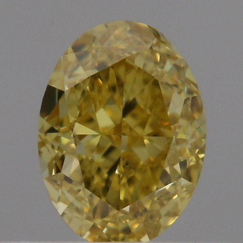 0.45 carat Fancy Vivid  Yellow-VVS1 Natūralus Oval Deimantas (1)