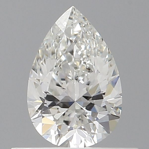 0.5 carat G-VS2 Natūralus Pear Deimantas (1)