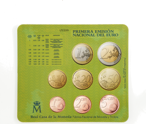 2000 Ispanija Euro monetų BU rinkinys (3)