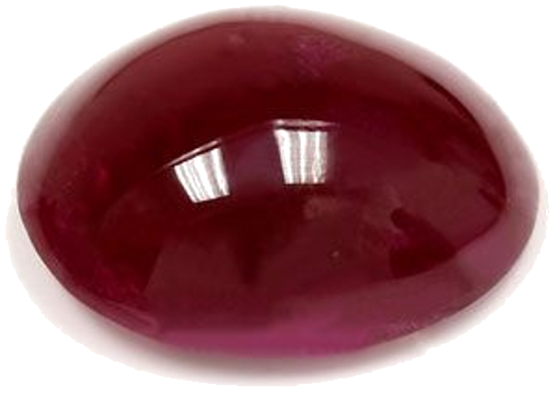 4.96 carat RED CABOCHON cut Oval Rubinas (1)