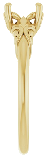 Sužadėtuvių Žiedas „Solitaire“ 14k yellow gold Round 6.5mm (4)