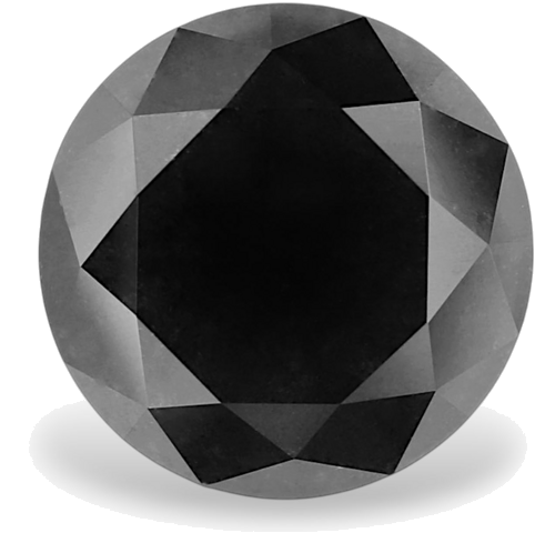 4.94 carat Fancy Black-VVS2 Excellent cut Natūralus Round Deimantas (1)