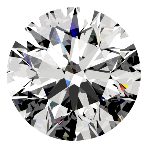 0.55 carat I-VVS2 Excellent cut Natūralus Round Deimantas (1)