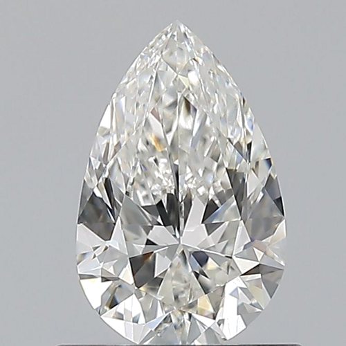 0.7 carat G-VS2 Natūralus Pear Deimantas (1)