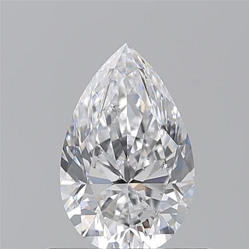 0.7 carat D-SI1 Natūralus Pear Deimantas (1)