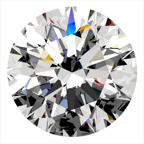 0.4 carat D-VVS2 Excellent cut Natūralus Round Deimantas (1)
