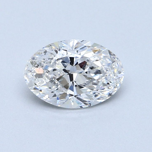 1.08 carat D-SI2 Natūralus Oval Deimantas (1)