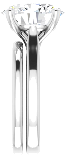 Sužadėtuvių Žiedas „Solitaire“ 925 Sidabro Oval 12mm x 10mm (9)