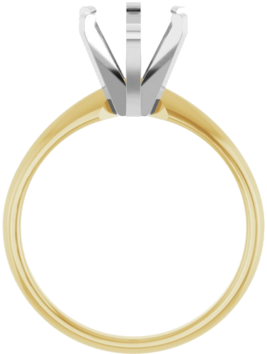 Sužadėtuvių Žiedas „Solitaire“ 14k yellow/white gold Pear 12mm x 7.5mm (2)