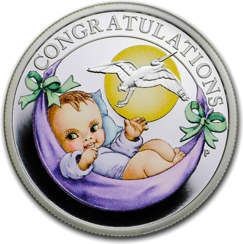 1/2 oz Newborn Silver Coin (Backdated) (1)