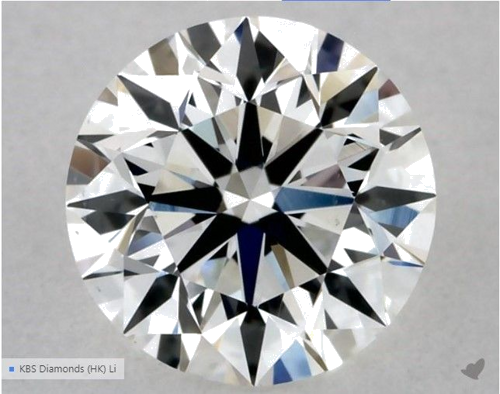 0.55 carat G-VS1 Excellent cut Natūralus Round Deimantas (1)