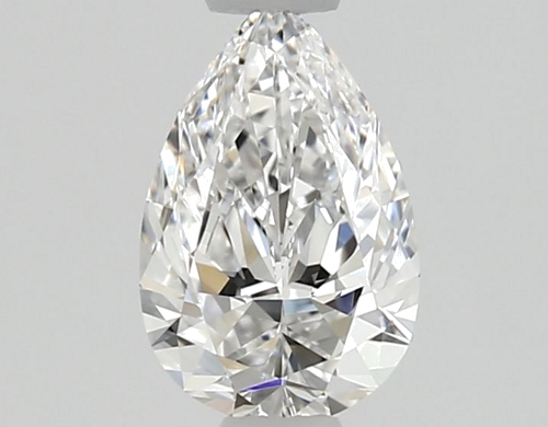 0.52 carat D-VVS1 Natūralus Pear Deimantas (1)
