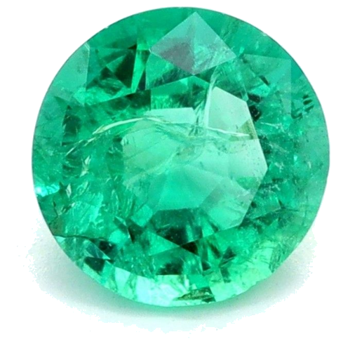 0.62 carat GREEN Round Smaragdas (1)