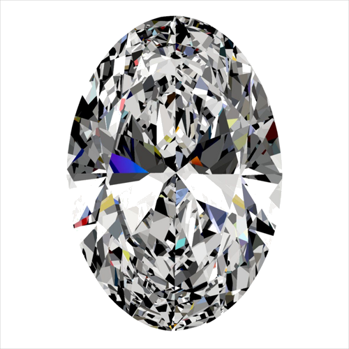 0.32 carat F-SI1 Natūralus Oval Deimantas (1)