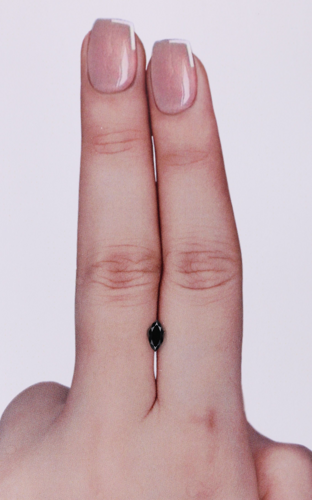 0.26 carat Fancy Black-VVS2 Natūralus Marquise Deimantas (1)