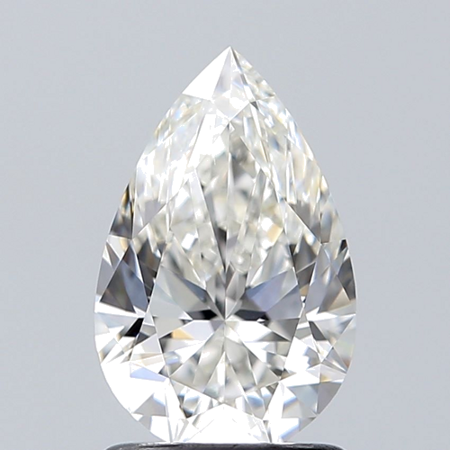 1.25 carat G-VS2 Natūralus Pear Deimantas (1)