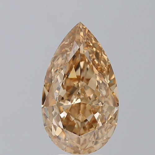 4.32 carat Fancy Orange Brown Orange-SI1 Natūralus Pear Deimantas (1)