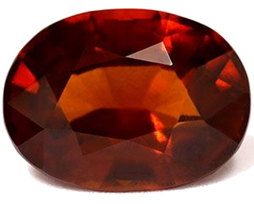 9.1 carat ORANGE Oval Garnet (1)