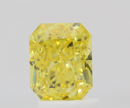 2.01 carat Fancy Vivid Yellow-VS2 Natūralus Radiant Deimantas (1)