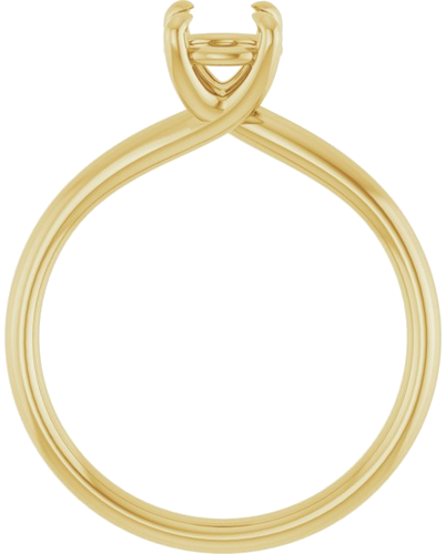 Sužadėtuvių Žiedas „Solitaire“ 14k yellow gold Round 5.8mm (2)