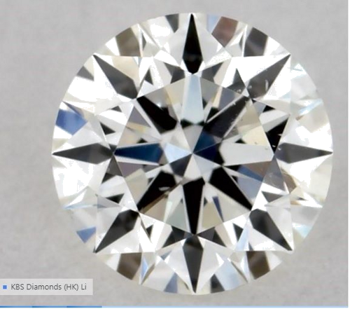 0.31 carat I-SI1 Excellent cut Natūralus Round Deimantas (1)