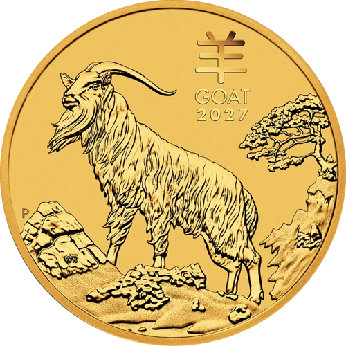 1/20 oz Kazas gads 2027 (Lunar III) Austrālijas zelta monēta (1)