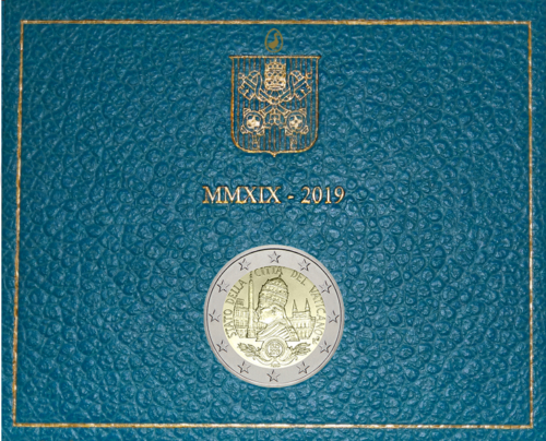 2019 Vatikāna pilsētas dibināšana 90 gadi 2 eiro monēta (2)