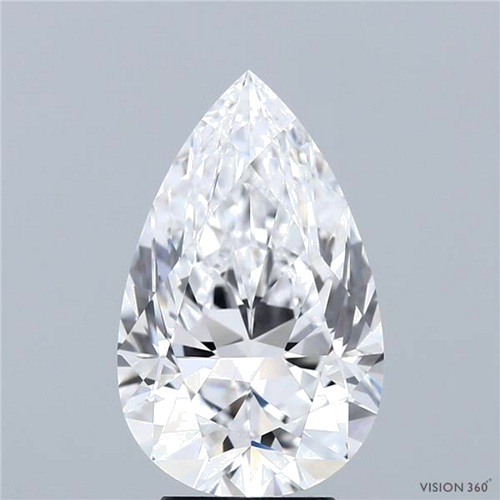 4.47 carat D-VVS1 Natūralus Pear Deimantas (1)
