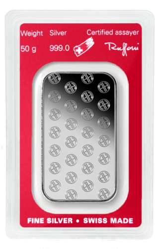 50 g sidabro luitas .999 Argor-Heraeus (2)