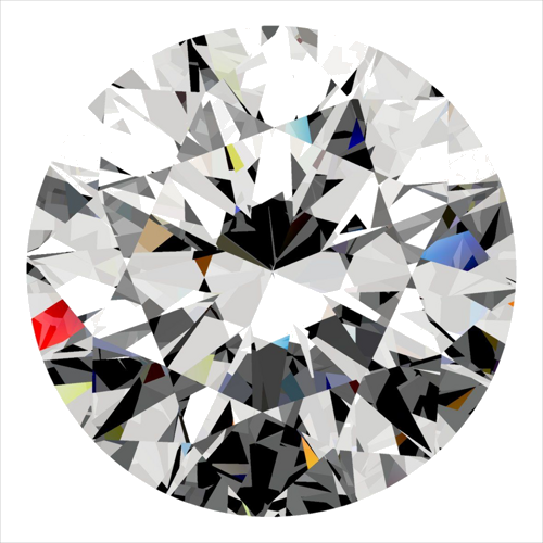 0.3 carat D-VS2 Excellent cut Natūralus Round Deimantas (1)