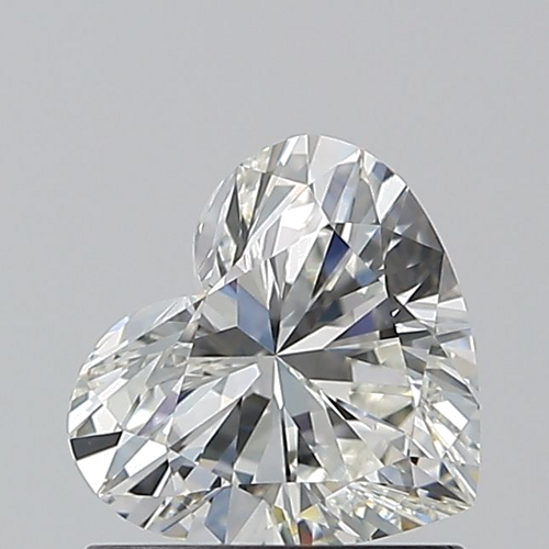 0.9 carat H-VS1 Natūralus Heart Deimantas (1)