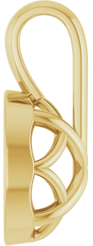 14K Yellow 7x5 mm Oval Pendant Mounting (3)