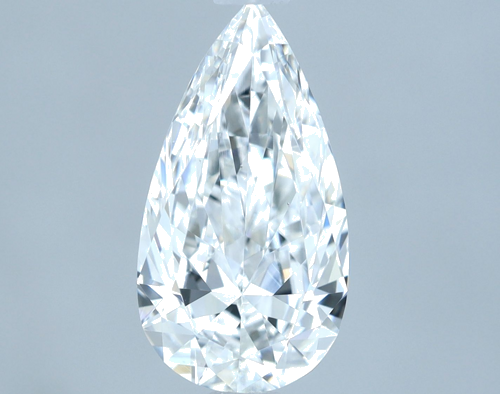 1.03 carat F-VS1 Natūralus Pear Deimantas (1)