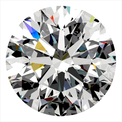 0.4 carat H-VS1 Excellent cut Natūralus Round Deimantas (1)
