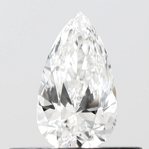 0.3 carat F-VS2 Natūralus Pear Deimantas (1)