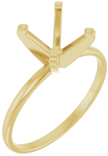 Sužadėtuvių Žiedas „Solitaire“ 14k yellow gold Round 8.2mm (1)