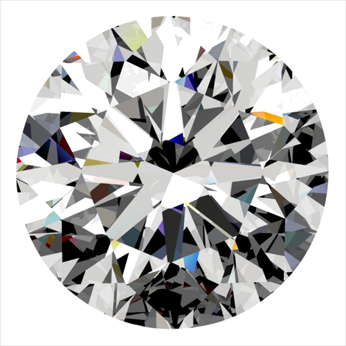 0.5 carat F-IF Excellent cut Natūralus Round Deimantas (1)