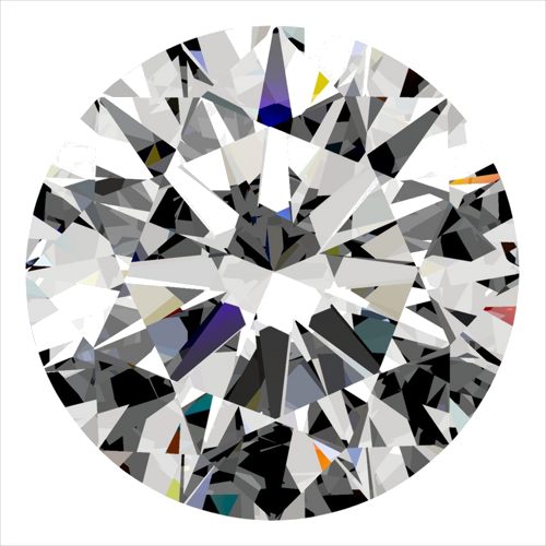 0.44 carat E-VS1 Excellent cut Natūralus Round Deimantas (1)