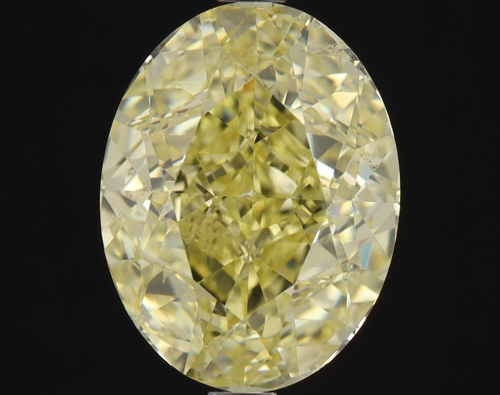 3.01 carat Fancy Yellow-SI2 Natūralus Oval Deimantas (1)