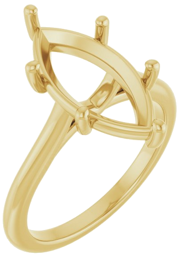 Sužadėtuvių Žiedas 14k yellow gold Marquise 16mm x 8mm (1)