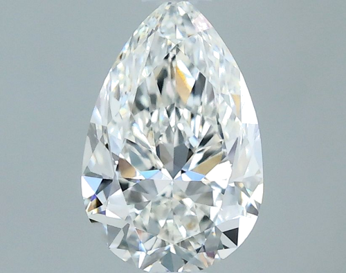 0.52 carat E-VVS1 Natūralus Pear Deimantas (1)